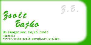 zsolt bajko business card
